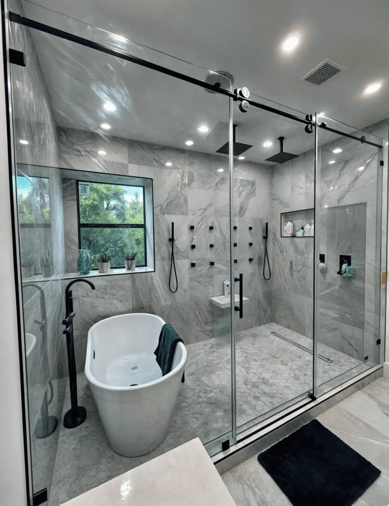 Clear Glass Shower